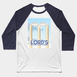 Lords, St Johns Wood London Baseball T-Shirt